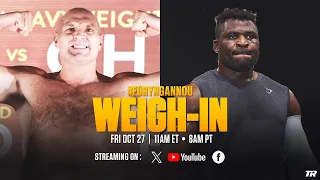 Tyson Fury vs Francis Ngannou | OFFICIAL WEIGH-IN