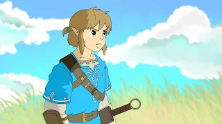 Drawing Link in a Ghibli style! (Used reference)