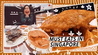 Eating Chilli Crab & Black Pepper Crab in Singapore