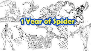 Special SPIDER-MAN Coloring Pages | 100+ Videos in 14 Minutes of 1 Year Collection