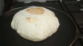 Shawarma bread | Khubz | Arabic pita bread | Kuboos recipe | خبز | The cookbook