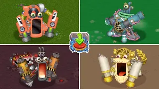 All Wubbox POWER UP DOWN - Sound and Animation | My Singing Monsters