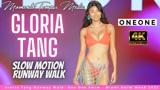 Experience Gloria Tang's Stunning 4K Slow Motion Runway Walk - One One Swim - Miami Swim Week 2022