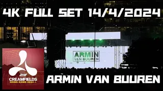 ARMIN VAN BUUREN live at CreamFields Hong Kong 2024 (4K FULL   SET)(14/4/2024)