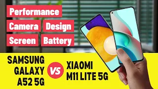 Samsung Galaxy A52 5G vs Xiaomi Mi 11 Lite 5G - In depth comparison ⚡ Which one to Buy?