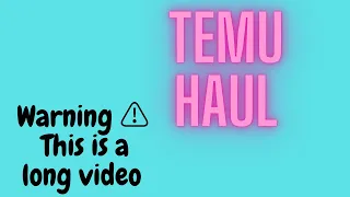 ****WARNING***** LONG Temu Craft Haul