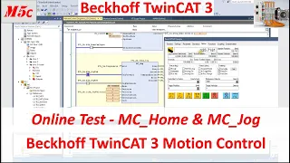 MB05c. [TwinCAT 3 NC] Online Test MC Reset, Power, Home, Jog in TwinCAT3 [7/20]