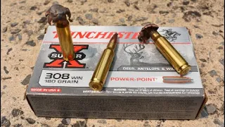 WINCHESTER .308 180 Grain EXPANSION TEST