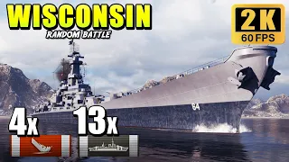 Battleship Wisconsin - Impressive reload with Halsey and new skill