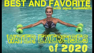 Best Water Exercises of 2020 with Aqua Dumbbells: with instructions