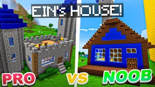 Aphmau Voice Actor Builds Ein's House from MEMORY! Noob vs Pro Build Battle