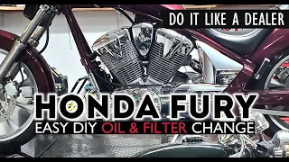 Honda Fury Oil and Filter Change How To