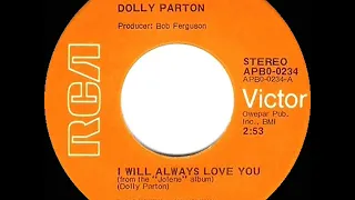 1st RECORDING OF: I Will Always Love You - Dolly Parton (1973 version)