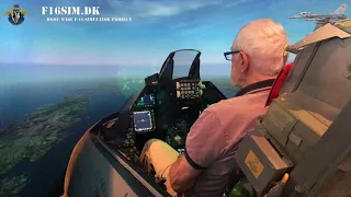 F 16 Simulator tur med 2 Nordjyder