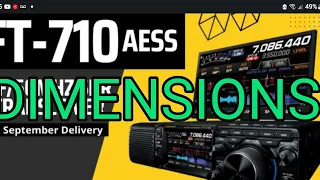 YAESU FT-710 Dimensions -Compared FTDX10