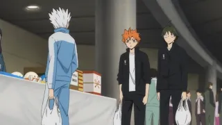 Hinata saw hosiumi a little giant for the first time || haikyuu season 4