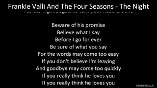 Northern Soul - Frankie Valli And The Four Seasons - The Night - With Lyrics