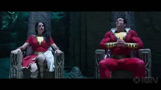 Shazam!   Family sitting on Thrones Exclusive Deleted Scene