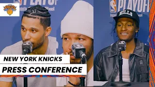 Jalen Brunson + Josh Hart + Immanuel Quickley | NY Knicks Media Availability (April 26, 2023)