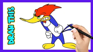 How to draw Woody Woodpecker - fantastic picture