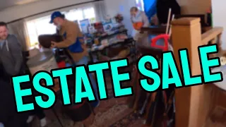 THIS ESTATE SALE WAS PACKED!! 100's of People showed up!