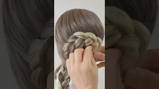 Soft braided hairstyle