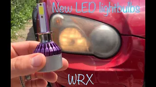 UnHow to install H1 LED headlight lightbulb in 04 WRX