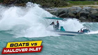 SMALL BOAT WAS NOT READY FOR THIS! | Boats vs Haulover Inlet