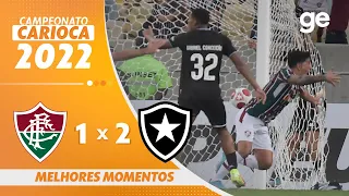 FLUMINENSE 1 X 2 BOTAFOGO | MELHORES MOMENTOS | SEMIFINAL CARIOCA 2022 | ge.globo