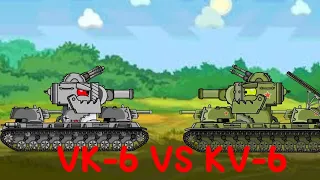 KV-6 Animations - VK-6 VS KV-6 - Cartoons About Tanks