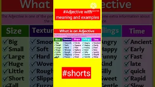 Adjective with meaning and examples#english grammar online classes#adjective in english grammar