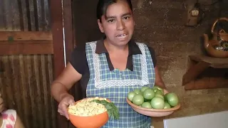 Asi se prepara una exquisita salsa verde de tortas de Habas.