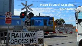 Hope St Level Crossing, Brunswick - Melbourne Metro Crossing