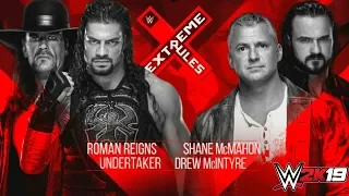 Undertaker And Roman Reigns Vs Shane McMahon And Drew McIntyre At Extreme Rules 2019 ! WWE 2k19 !