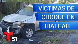 Identifican a víctimas de violento choque en Hialeah