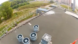 Friday Freakout: Dirty Low BASE Jump, Almost Slides Off Roof