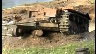 Подъем немецкого самоходного штурмового орудия Stug-III