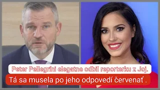 Peter Pellegrini elegantne odbil reportérku z JOJ. Tá sa musela po jeho odpovedi červenať.