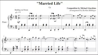 Disney's Up: "Married Life" - (Solo Piano Sheet Music)