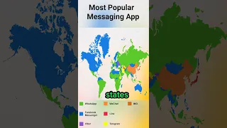 Most Popular Messaging App in Each Country