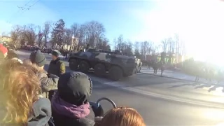 Военный парад в Гродно. 2018-02-23