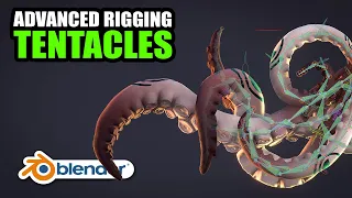 Tentacle rigging in Blender - Complex rig for complex animation