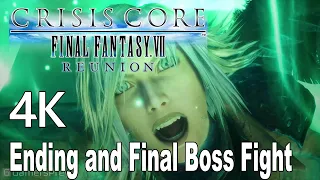 Crisis Core Final Fantasy 7 Reunion Ending and Final Boss Fight [4K]