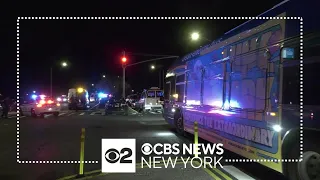 Staten Island protesters block asylum seekers' bus