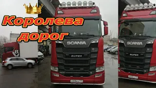 Топ Scania V8 S620 в Минске!!! Огонь сцепка!!!