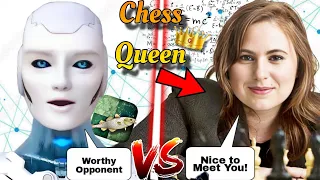 Can CHESS QUEEN Judit Polgar Defeat The No. 1 AI Stockfish 16 at Humans Vs AI Match | Chess | AI