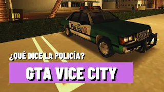 ¿Qué dice la radio de policía en GTA Vice City?