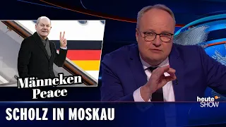 Wie Olaf Scholz den dritten Weltkrieg verschoben hat | heute-show vom 18.02.2022 | Deutsche Nachri