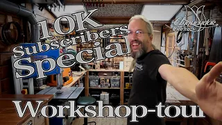 Unquendor Guitars Workshop Tour, my Favorite Tools & a Brief History - 10000 Subscribers Special.