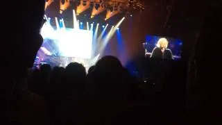 Barry Gibb performs With the sun in my eyes at the Phones 4U arena in Manchester